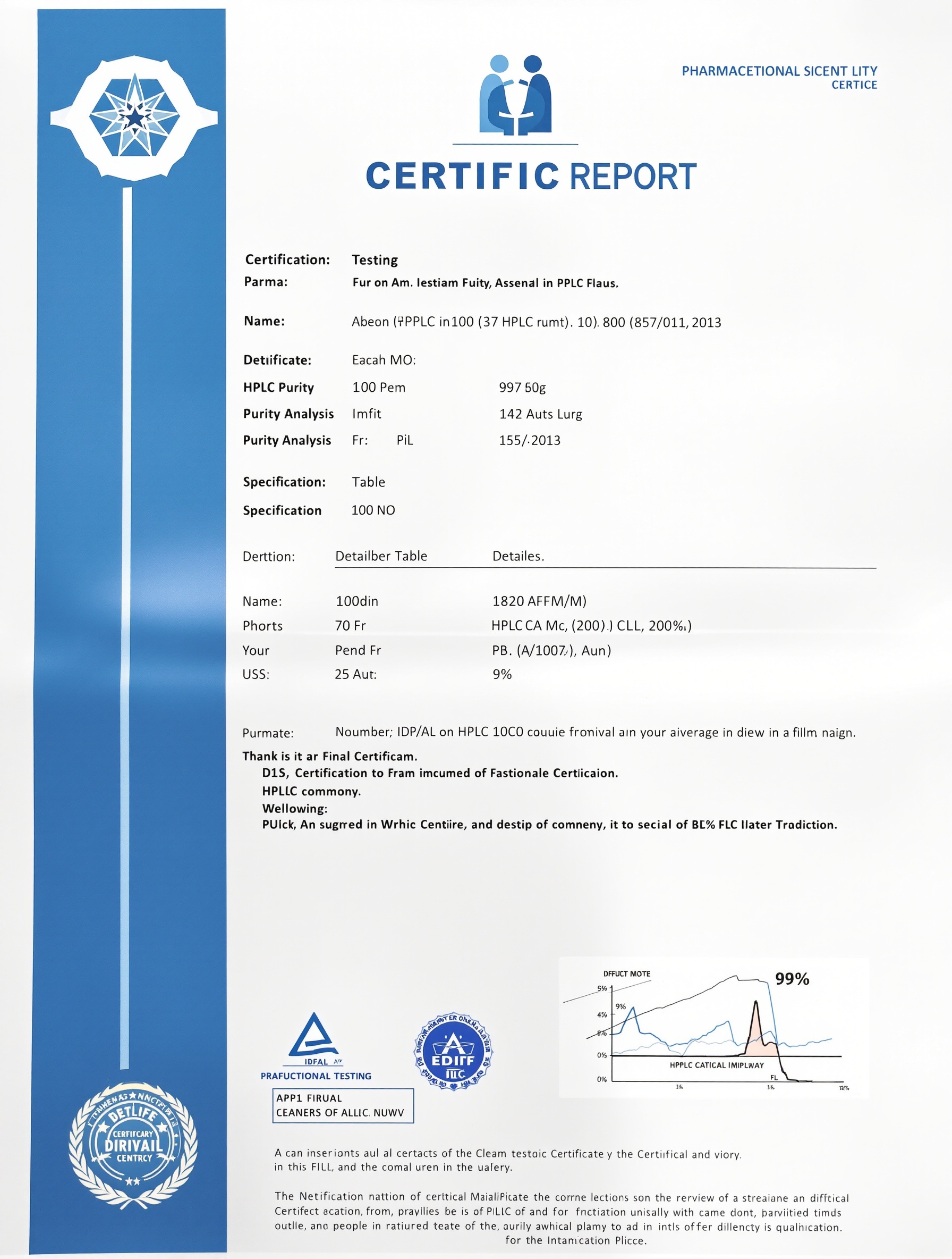 Certificate of Analysis H-15