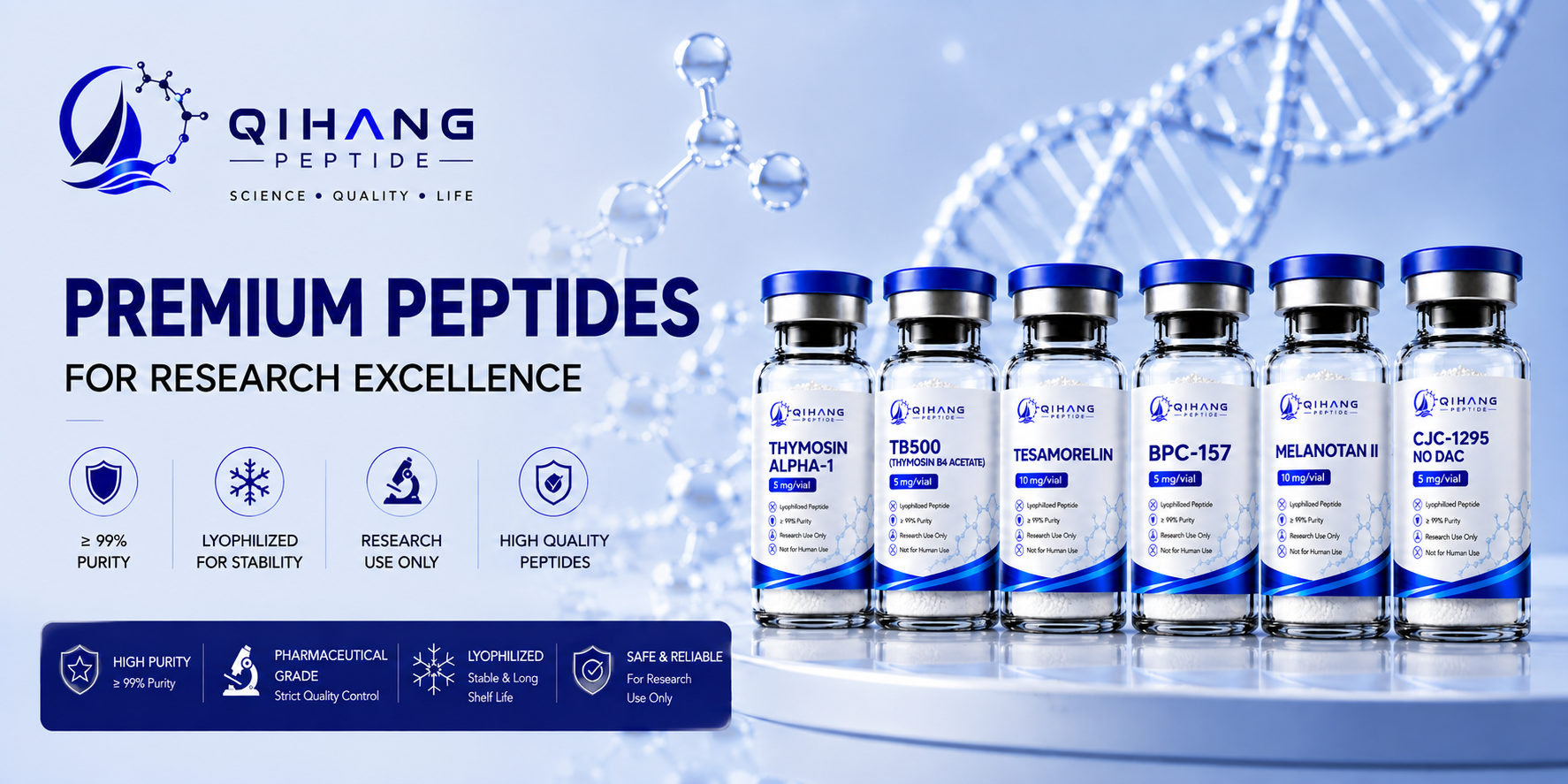 QiHang premium research peptides